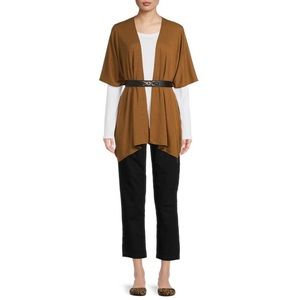 🌺🌼 Time and Tru Women’s Coffee Brown Multi Wear Wrap